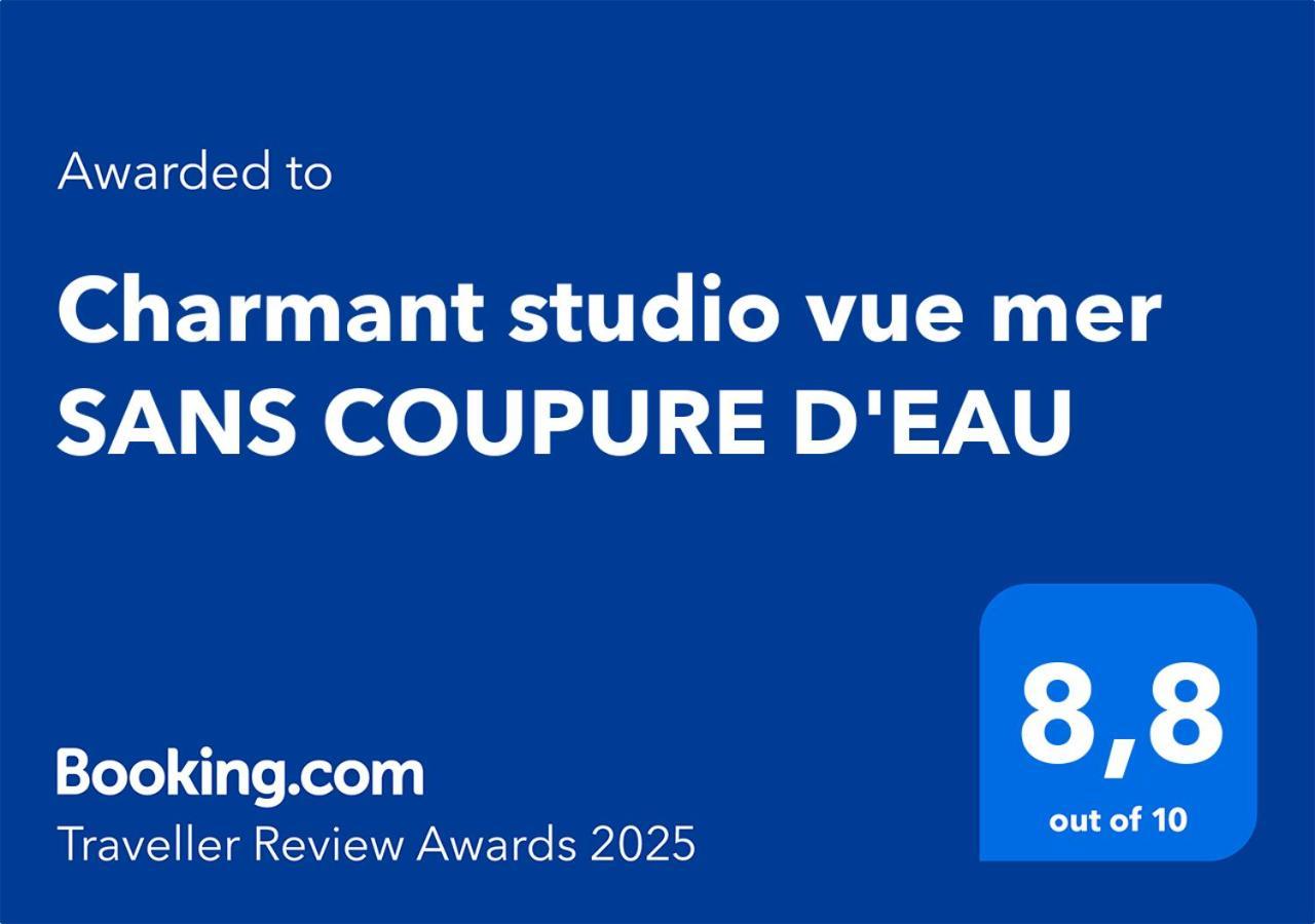 Charmant Studio Vue Mer Sans Coupure D'Eau Ле Госие Екстериор снимка